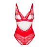 ALIOSA body rouge et string