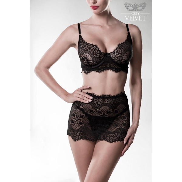 VELVET ensemble lingerie 3 pièces en dentelle