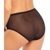 Culotte ligne "EBONY" noir dentelle fleuri