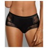 Culotte ligne "CAT EYE" noir dentelle fleuri