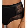 Culotte ligne "CAT EYE" noir dentelle fleuri