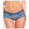 Culotte WISH  taille basse bleu  en dentelle